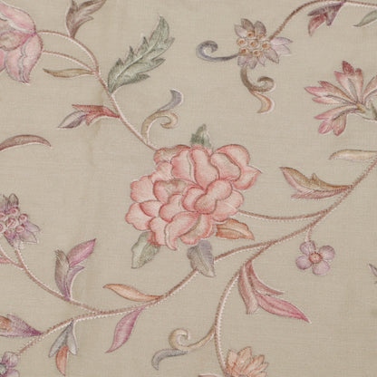 Pure Tussar Embroidery Fabric