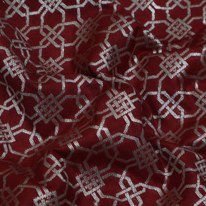 Brown Color Brocade Fabric