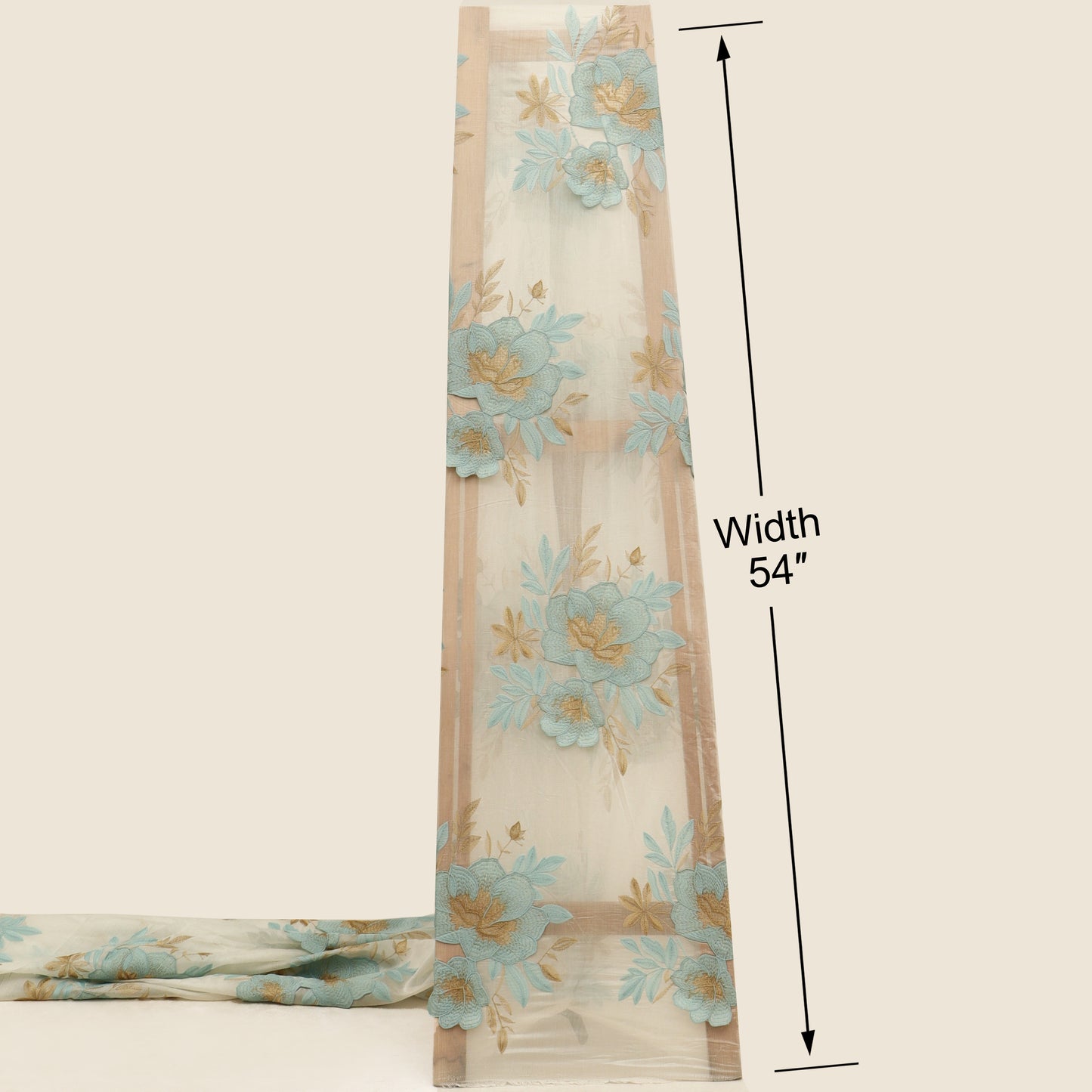 Chanderi Embroidery Fabric