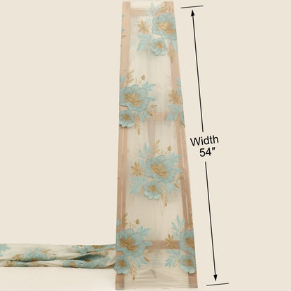 Chanderi Embroidery Fabric