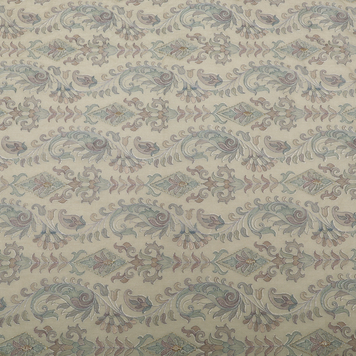 Pure Tussar Embroidery Fabric