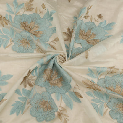 Chanderi Embroidery Fabric
