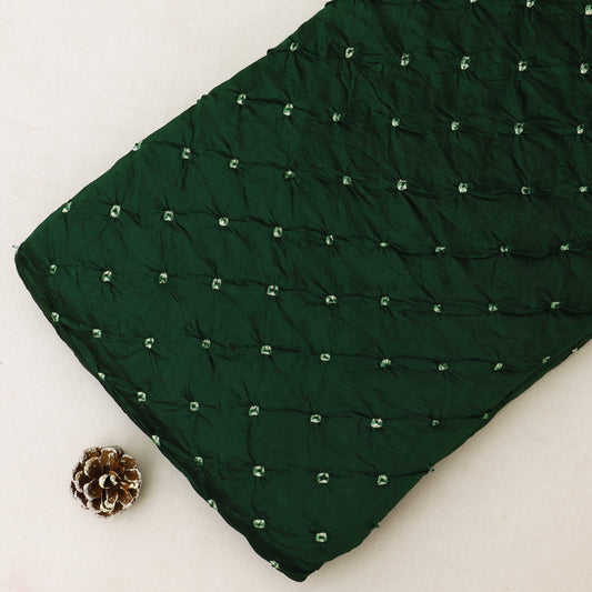 Pure Munga Bandhani Brocade Fabric