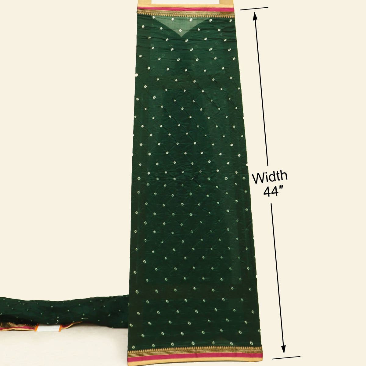 Pure Munga Bandhani Brocade Fabric