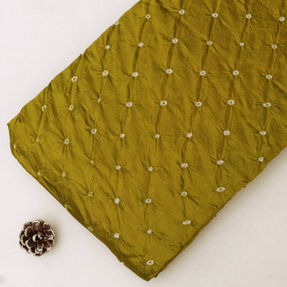 Pure Munga Bandhani Brocade Fabric