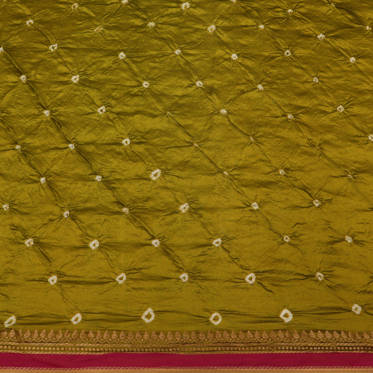 Pure Munga Bandhani Brocade Fabric