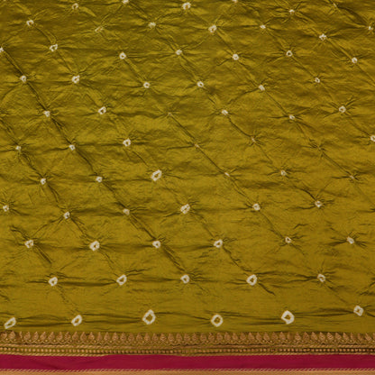Pure Munga Bandhani Brocade Fabric