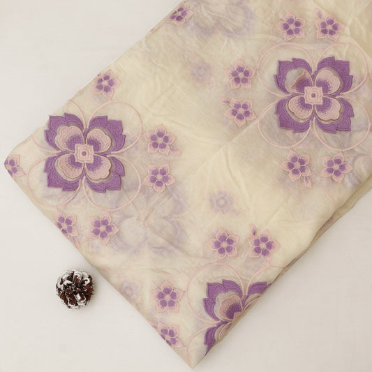 Chanderi Embroidery Fabric