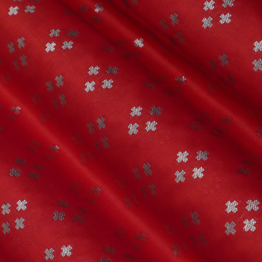 Red Color Brocade Fabric