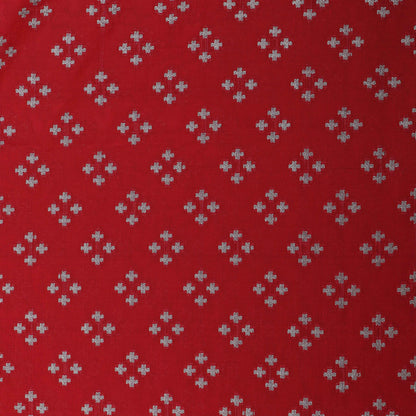 Red Color Brocade Fabric