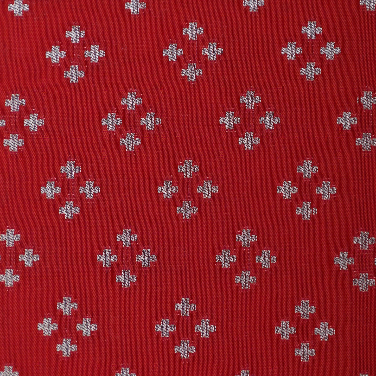 Red Color Brocade Fabric