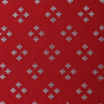 Red Color Brocade Fabric