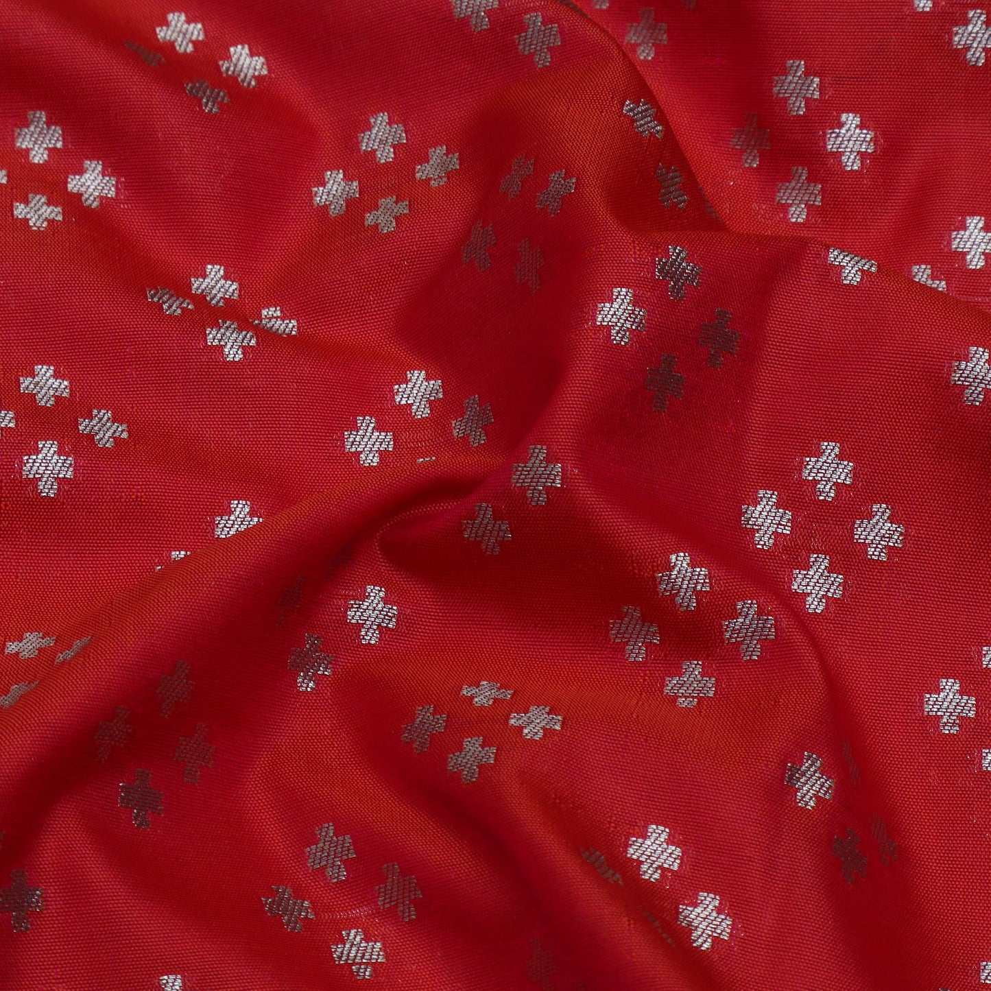 Red Color Brocade Fabric