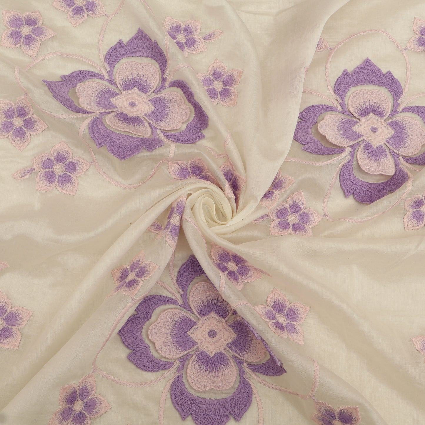 Chanderi Embroidery Fabric