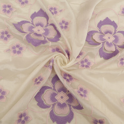 Chanderi Embroidery Fabric