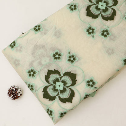Chanderi Embroidery Fabric