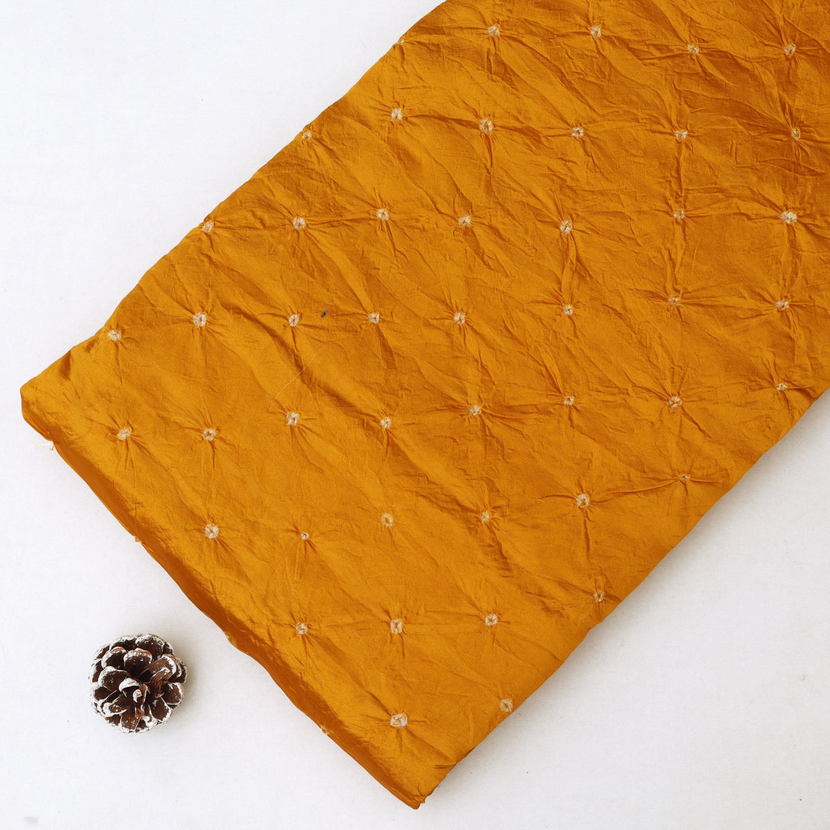 Pure Munga Bandhani Brocade Fabric