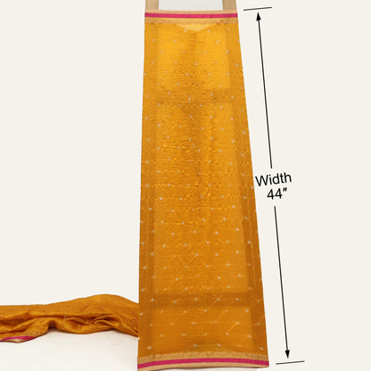 Pure Munga Bandhani Brocade Fabric