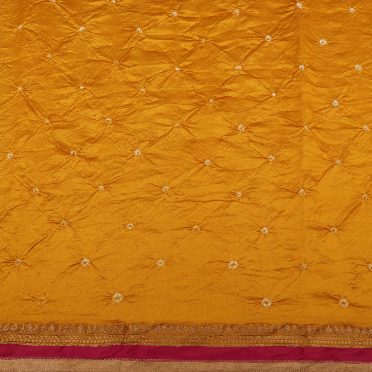 Pure Munga Bandhani Brocade Fabric