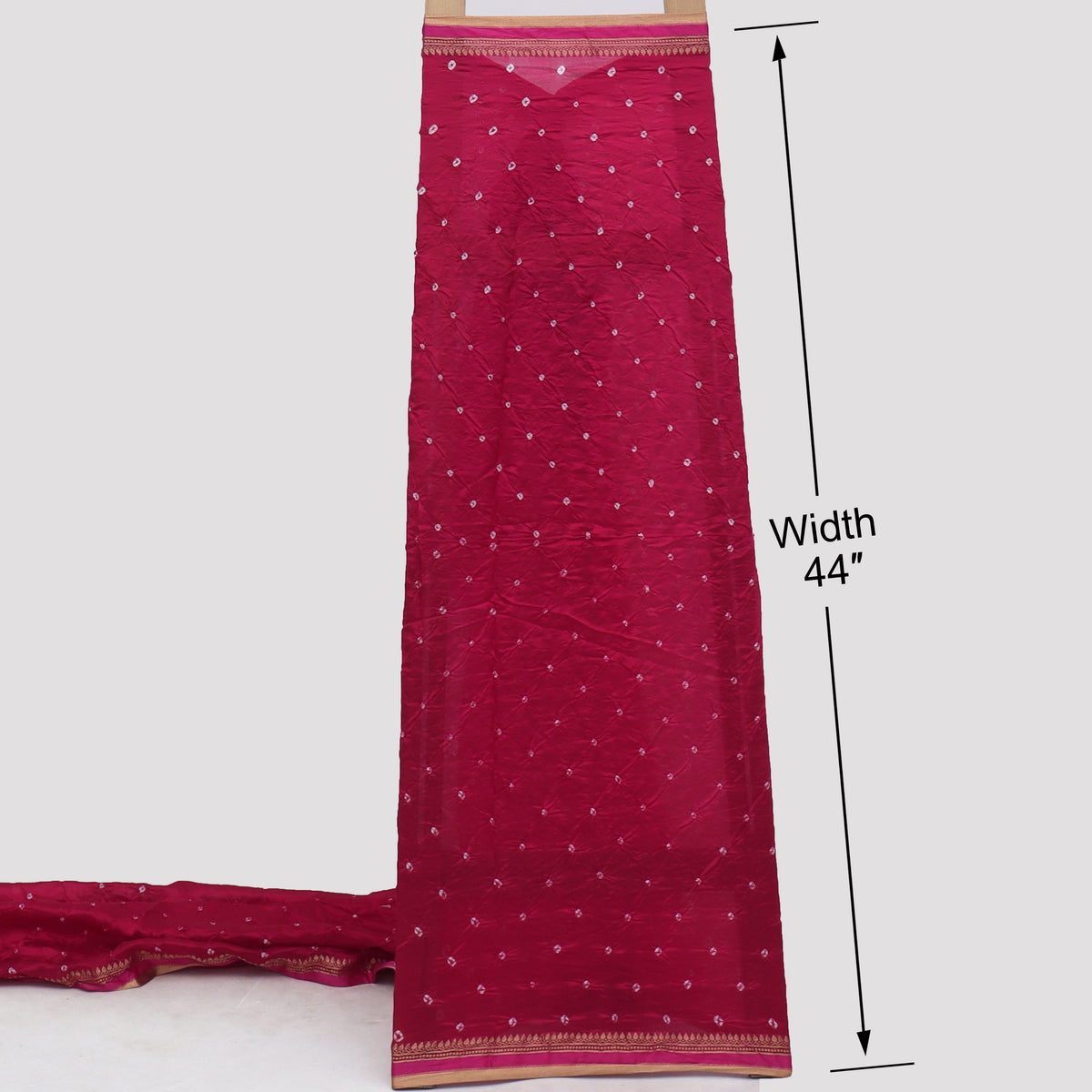 Pure Munga Bandhani Brocade Fabric