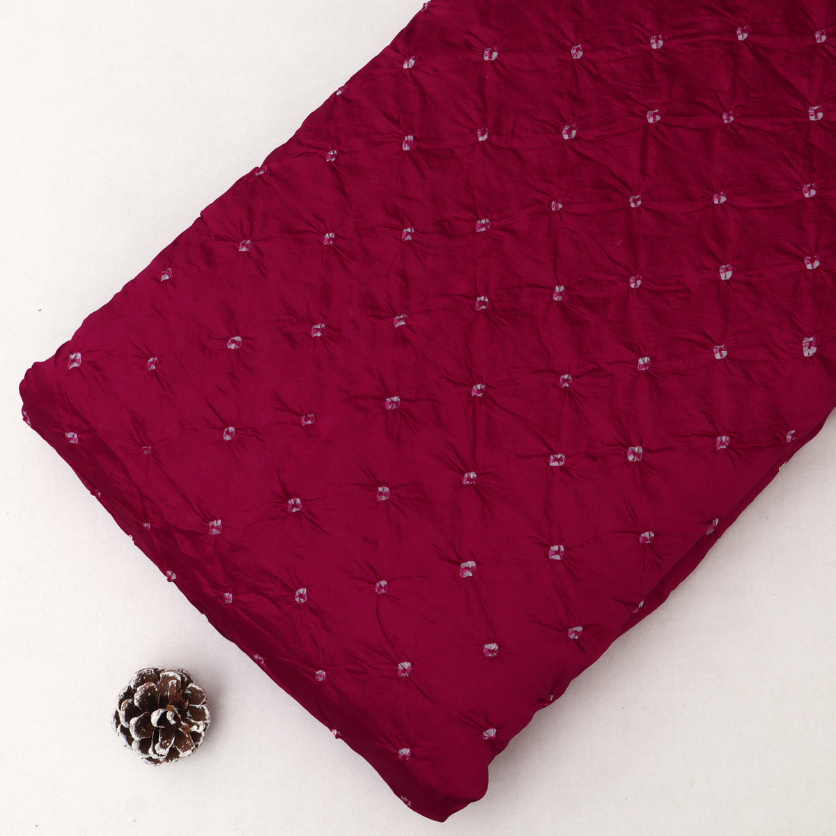 Pure Munga Bandhani Brocade Fabric