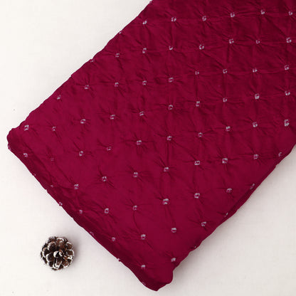 Pure Munga Bandhani Brocade Fabric