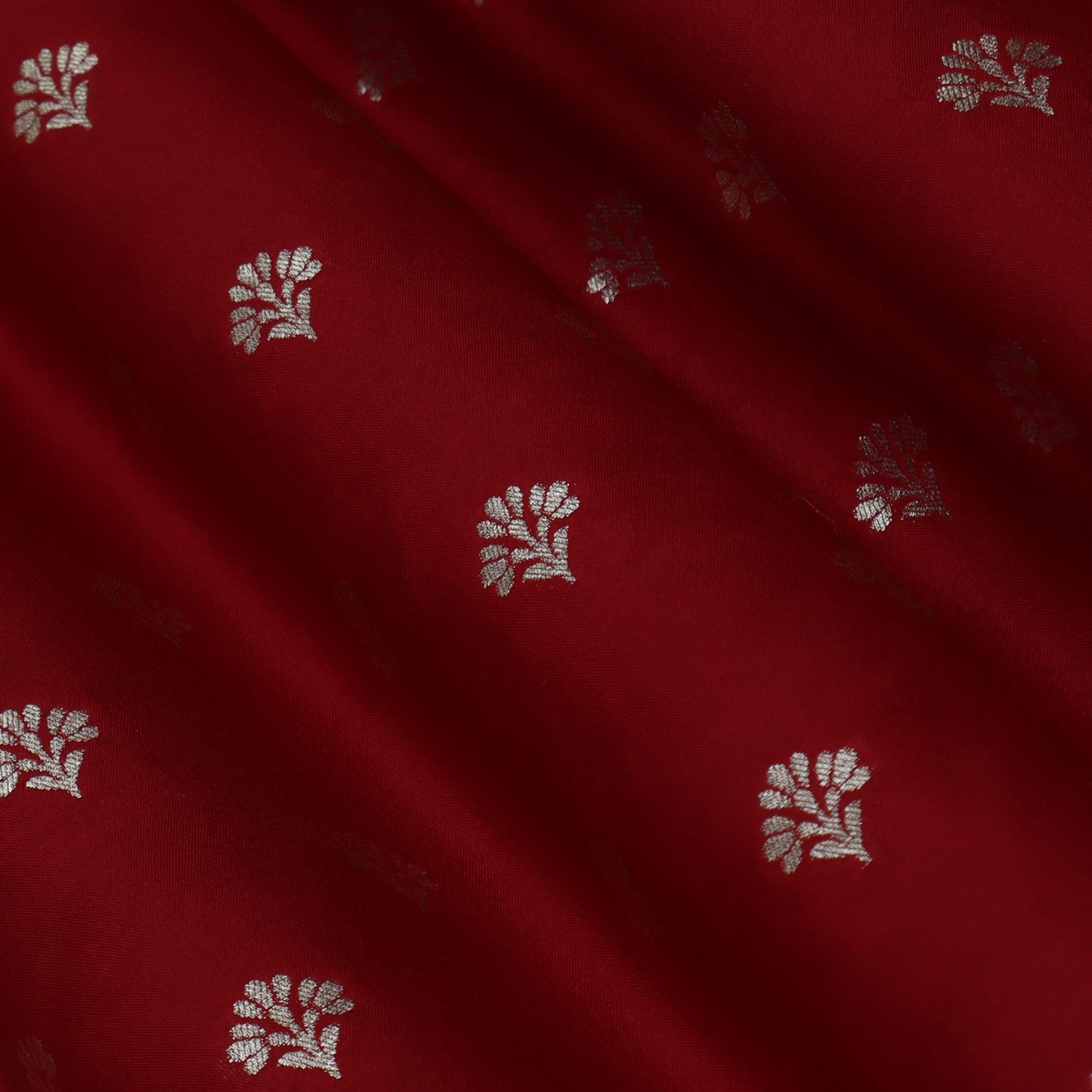 Red Color Brocade Fabric