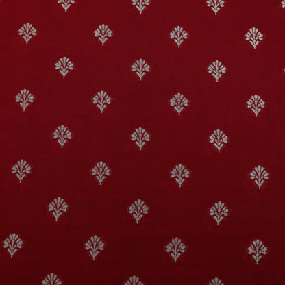 Red Color Brocade Fabric