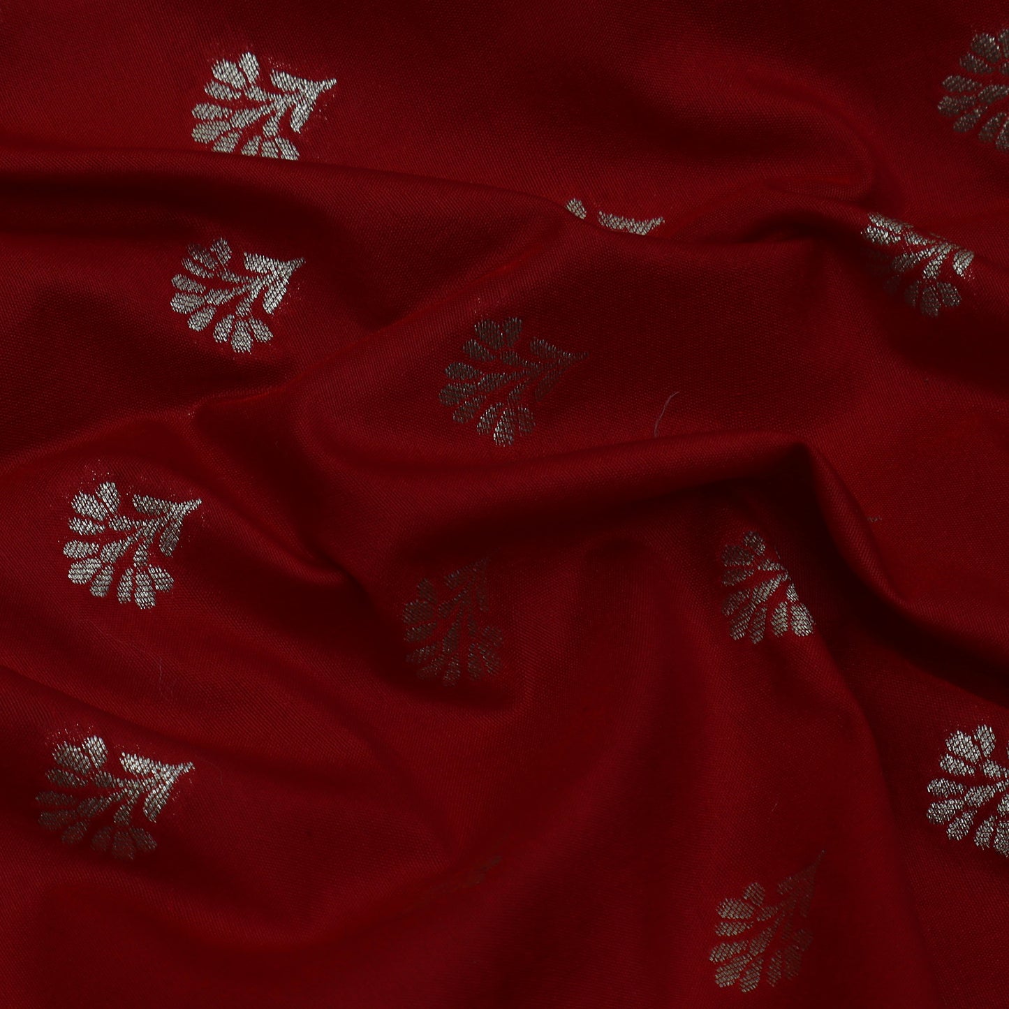 Red Color Brocade Fabric