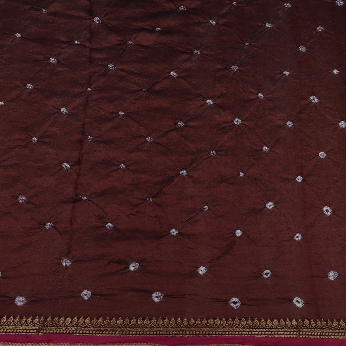 Pure Munga Bandhani Brocade Fabric