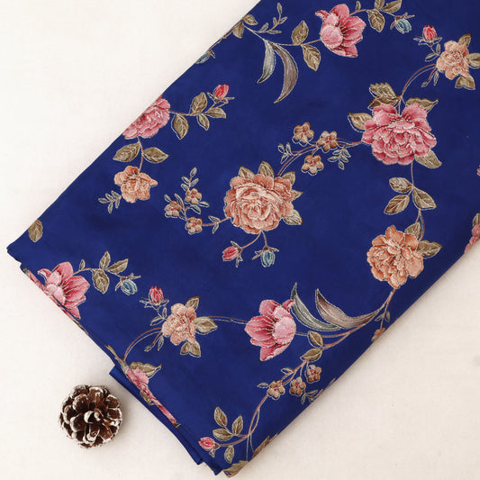 Pure Chinya Silk Embroidery Fabric