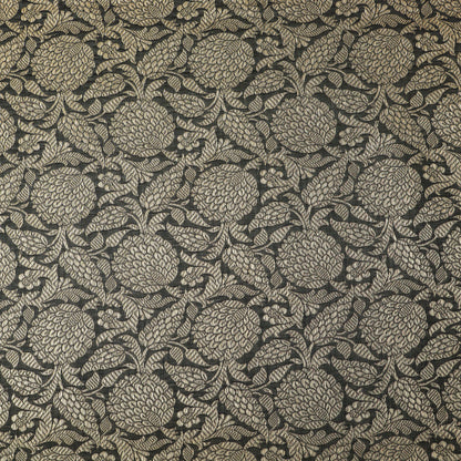 Grey Color Katan Meena Brocade Fabric