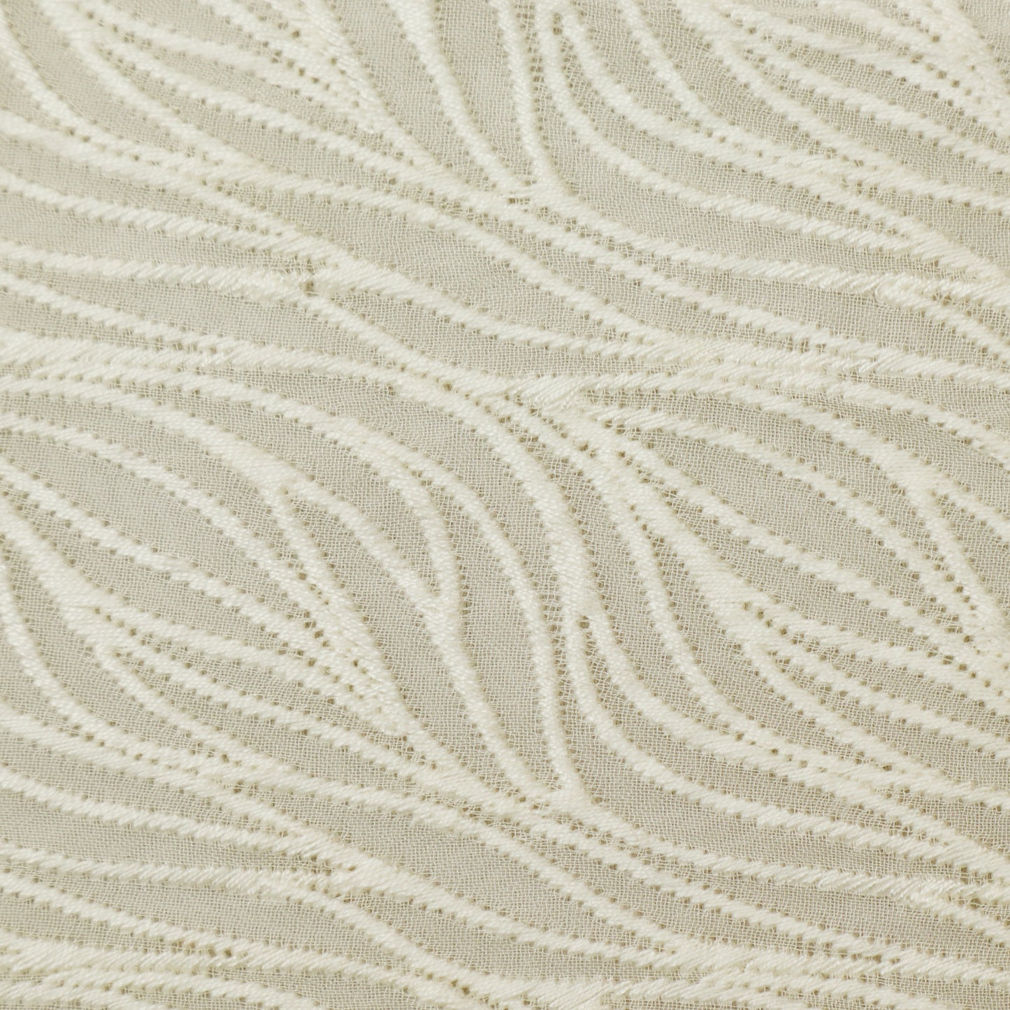 White Color Georgette Embroidery Fabric