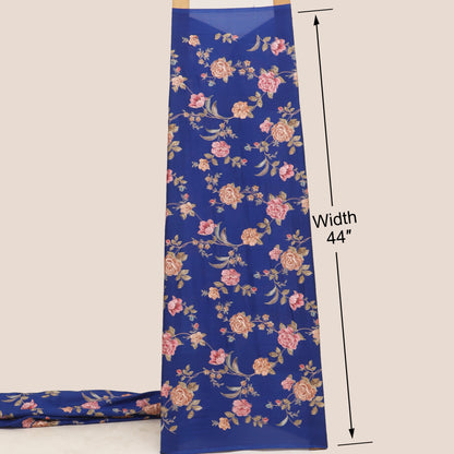 Pure Chinya Silk Embroidery Fabric