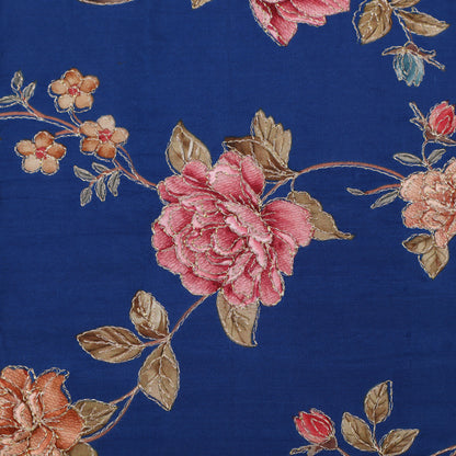 Pure Chinya Silk Embroidery Fabric