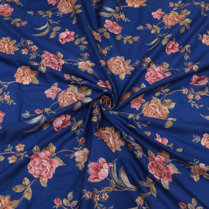 Pure Chinya Silk Embroidery Fabric