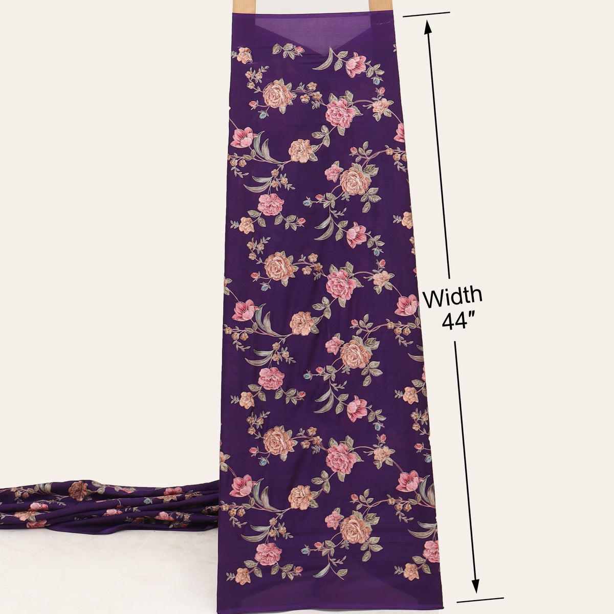 Pure Chinya Silk Embroidery Fabric