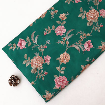 Pure Chinya Silk Embroidery Fabric
