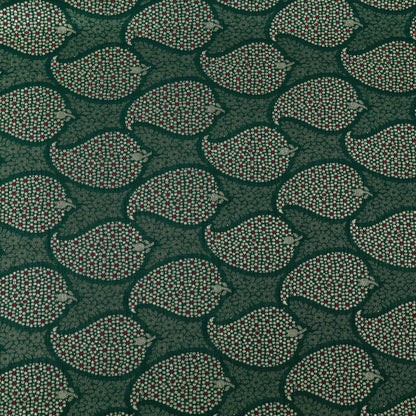 Green Color Katan Meena Brocade Fabric