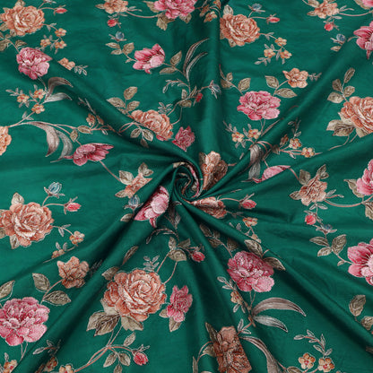 Pure Chinya Silk Embroidery Fabric
