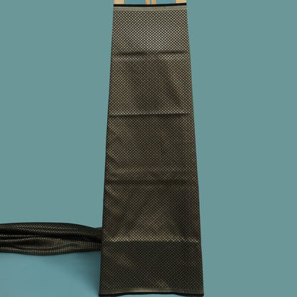 Dark Green Color Katan Meena Brocade Fabric