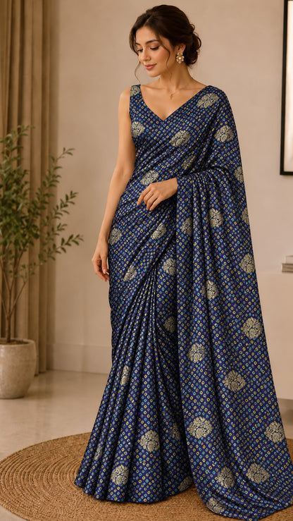 Pure Gaji Silk Print Fabric