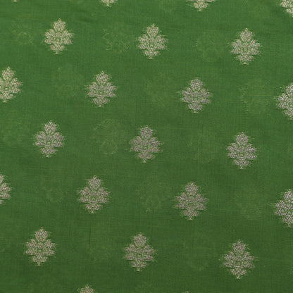 Pista Green Color Brocade Fabric