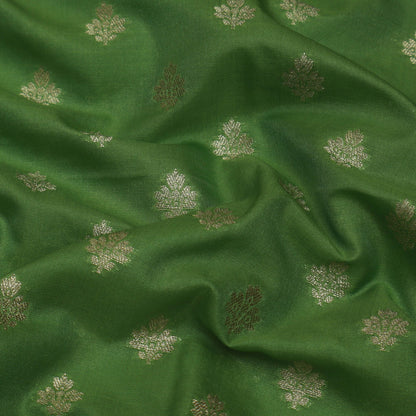 Pista Green Color Brocade Fabric