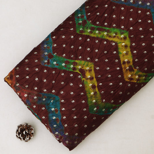 Pure Bandhani Brocade Fabric