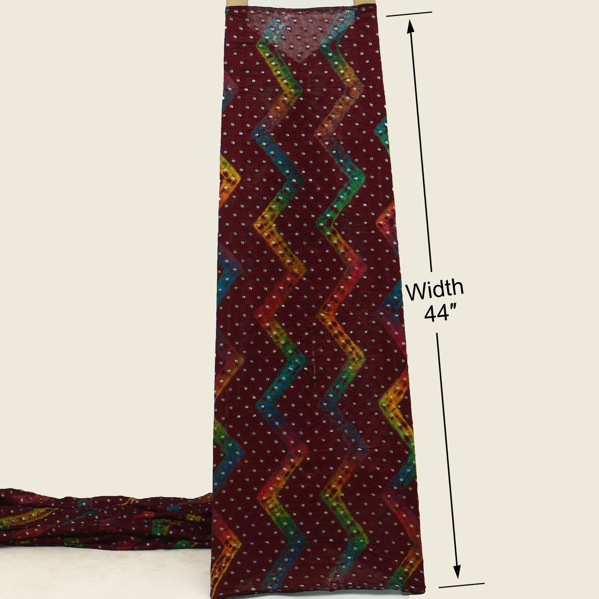 Pure Bandhani Brocade Fabric