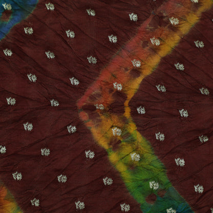 Pure Bandhani Brocade Fabric