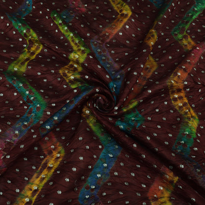 Pure Bandhani Brocade Fabric