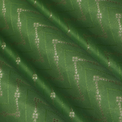 Pista Green Color Brocade Fabric