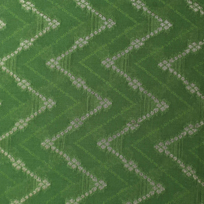 Pista Green Color Brocade Fabric